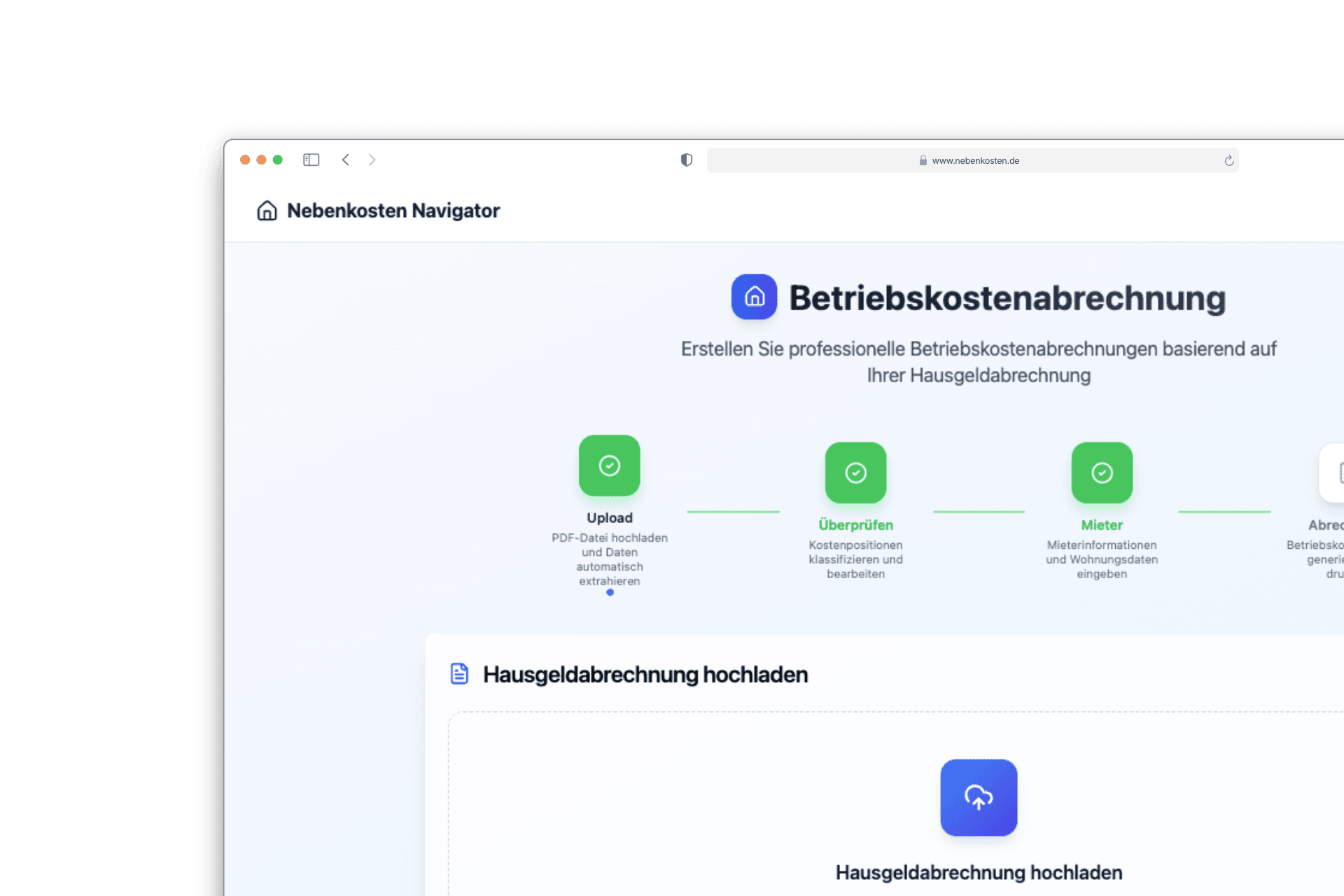 Nebenkosten Navigator preview