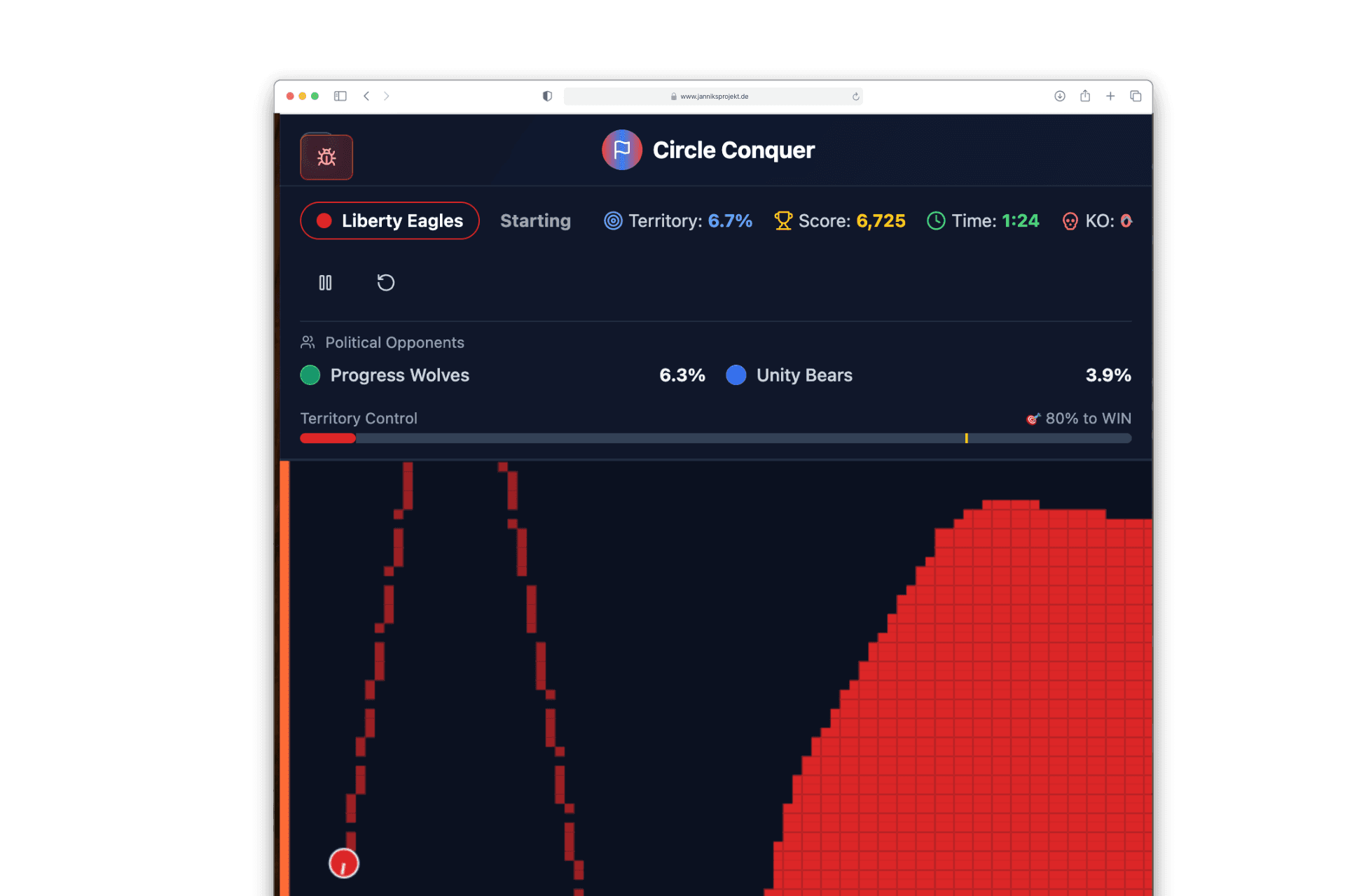 Circle Conquest: Political Edition - Territory Game preview